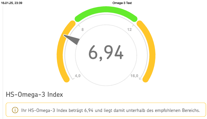 Ergebnis Omega 3